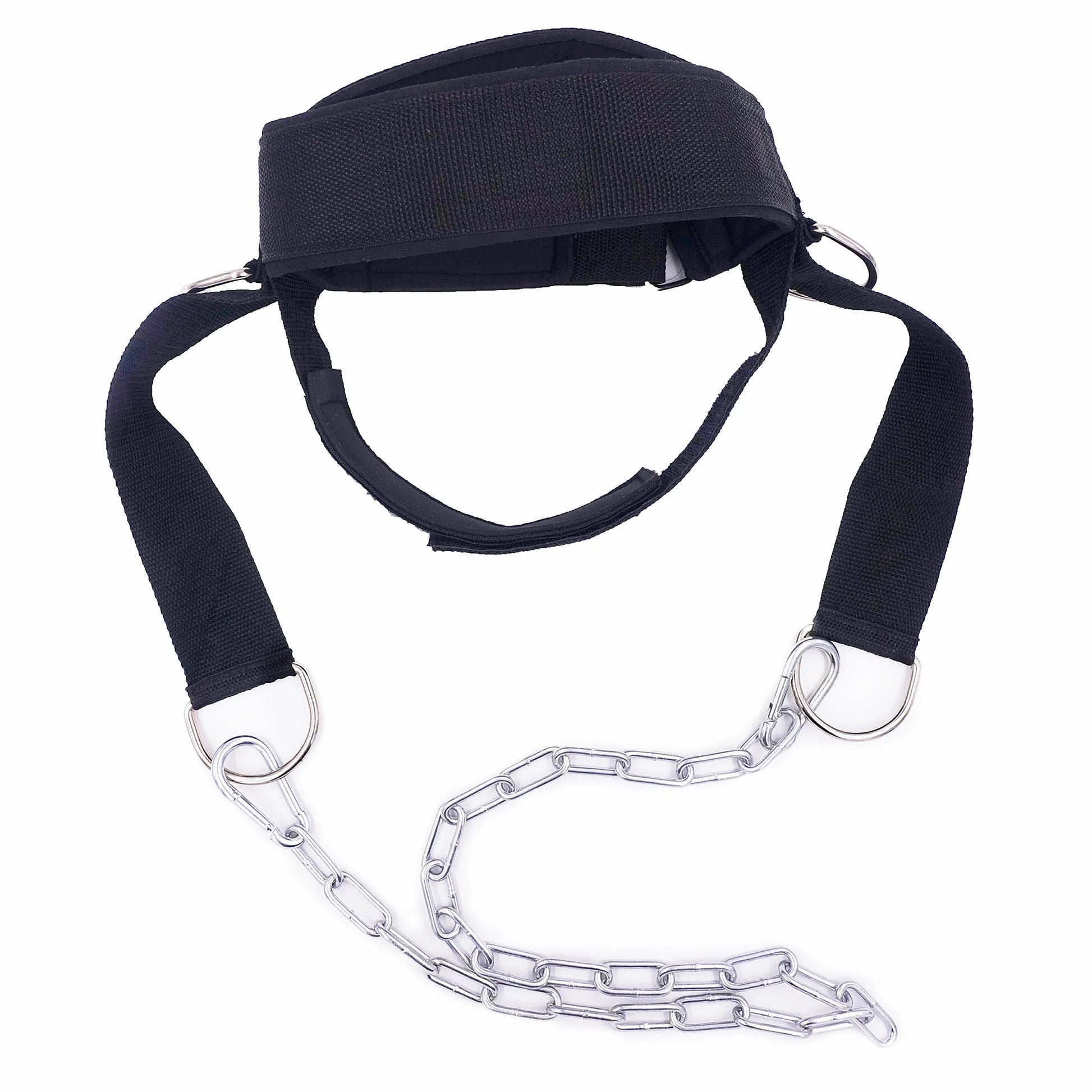 Head Neck Lifting Strap with Chain Adjustable Head Harness Neck Trainer for Home Gym Weightlifting Bodybuilding Barbell Workout